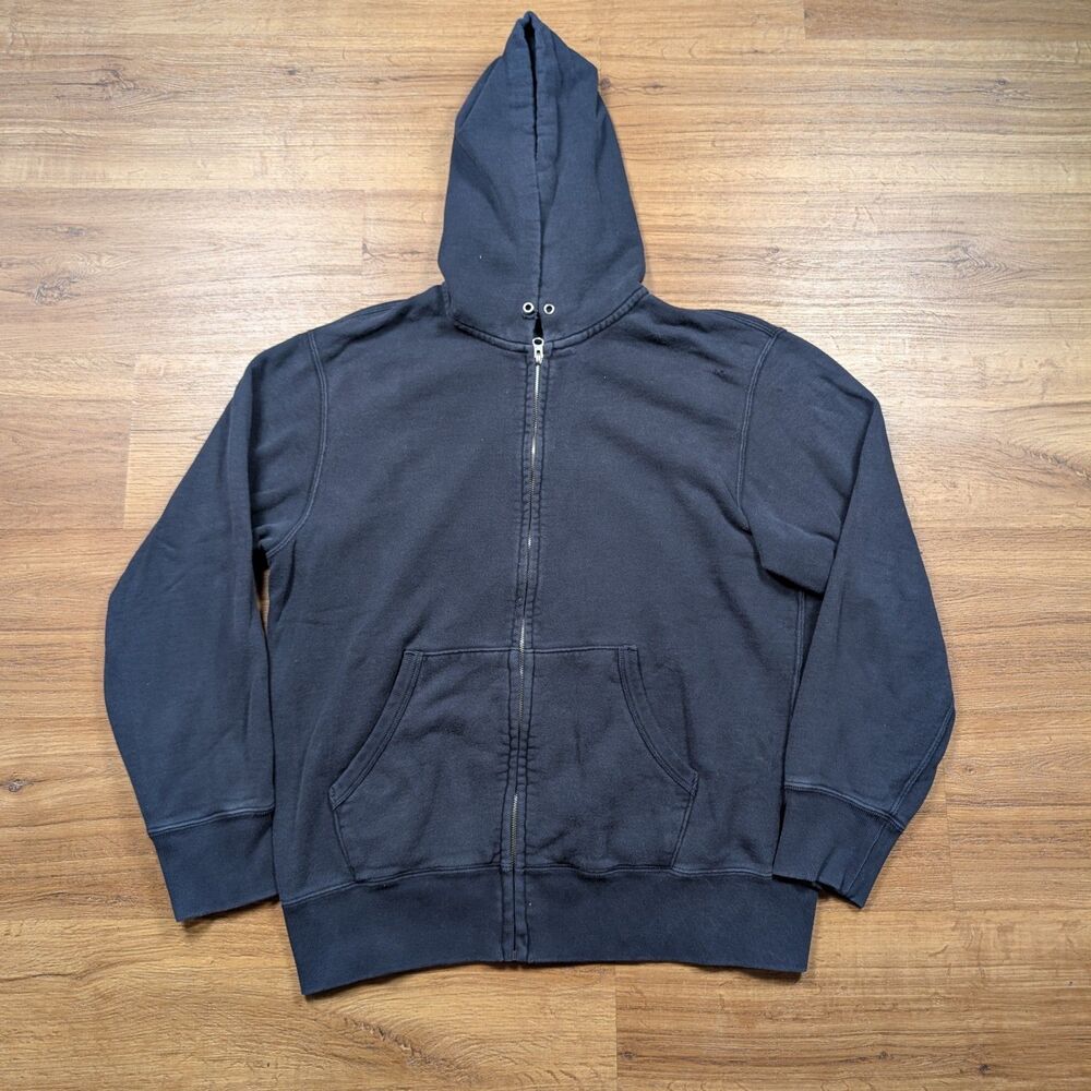 Uniqlo Fleece Lined Full Zip Hoodie Men's Size XL Blue Jacket Outdoors